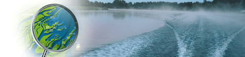 Morning fog on the St. Lawrence River