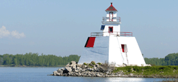 The lighthouse on Île du Moine